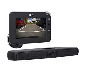 AEG Solar Powered RV 4.3 Wireless Digital Parking Manoeuvring Camera with Wireless Transmitter LCD Dual Display Waterproof Night Vision