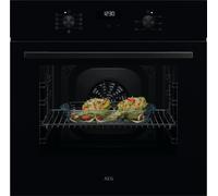 AEG SurroundCook OU5AB20CK Built In Electric Single Oven - Black Gloss Black
