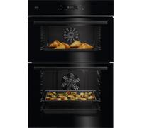 AEG TE7CP61B Built In Electric Double Oven - Black Black