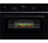 AEG TK6NK501B - Black Single Oven - 44L Compact Microwave Combination