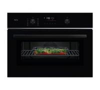 AEG TK6NK501B - Black Single Oven - 44L Compact Microwave Combination