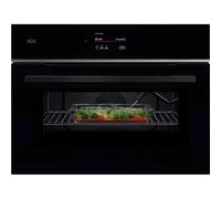 AEG TK8NK721B - Black Single Oven - 44L Compact Microwave Combination