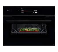 AEG 9000 ProAssist TK9NK821B 49 Litre 46cm High, Built In Combination Microwave Oven - Black, Black