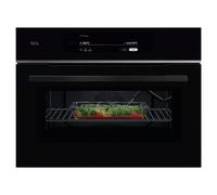 AEG 9000 ProAssist TK9NK821B 49 Litre 46cm High, Built In Combination Microwave Oven - Black, Black