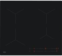 AEG 5000 Series Induction Hob, TO64IA00IT, PowerBoost, Direct Touch Controls 1-14, Hob2Hood, SaphirMatt Matt Black, 4 Zones up to 3700W, 580x510 mm, Frameless Square