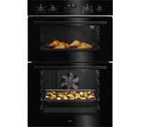 AEG TU5CP40B Built In Electric Double Oven - Black Black