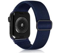 Aegce Elastic Sport Band Compatible with Apple Watch 41mm 40mm 38mm for Men Women, Stretchy Solo Loop Nylon Strap Compatible for iWatch Series SE 10 9 8 7 6 5 4 Ultra, Blue