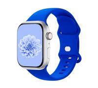 Aegce Silicone Sport Band Compatible with Apple Watch 41mm 40mm 38mm for Women Men, Soft Strap Replacement Wristband for iWatch Series Ultra SE 10 9 8 7 6 5 4 3 2 1, Klein Blue S/M