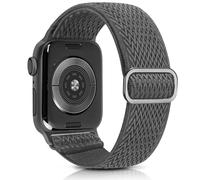 Aegce Stretchy Sport Band Compatible with Apple Watch 45mm 44mm 46mm 49mm Men Women, Elastic Adjustable Solo Loop Nylon Strap for iWatch Ultra SE 3 2 1 Series 11 10 9 8 7 6 5 4, Gray