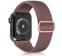 Aegce Stretchy Sport Band Compatible with Apple Watch 49mm 46mm 45mm 44mm for Men Women, Elastic Solo Loop Nylon Strap Compatible for iWatch Series SE 10 9 8 7 6 5 4 Ultra, Smoke Voilet