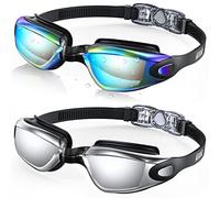 Aegend Swim Goggles 2 Pack for Adult Men Women No Leak with Storage Case