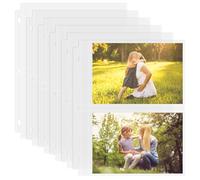 Aegero 50 Pack 5 x 7 Photo Sleeves for 3 Ring Binder(200 Pictures), Heavy-Duty Archival Photo Page Protectors, Clear Picture Album Refill Pages Holds, Acid-Free