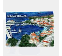 Aegina Island Saronic Gulf Greece 3D Fridge Magnet Tourist Souvenir Gift Home & kitchen Decoration Magnetic Sticker Aegina Island Greece Refrigerator Magnet Collection