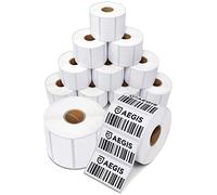 Aegis Adhesives - 2 ¼” X 1 ¼” Direct Thermal Labels for Barcodes, Address, Perforated & Compatible with Rollo, Zebra, & Other Desktop Label Printers (12 Rolls, 1000/Roll)