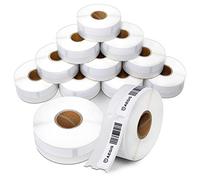 Aegis Adhesives - Compatible Direct Thermal Labels Replacement for DYMO 30346 (1/2" X 1-7/8") Library Barcode - Use with Labelwriter 450, 450 Turbo, 4XL Printers (12 Rolls)
