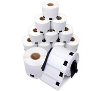 Aegis Adhesives - Compatible DK-1209 Address & Barcode (1.1" X 2.4”) Replacement Labels, Compatible with Brother QL Label Printers - 12 Rolls + 1 Frame