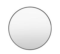 Gallery Direct Heyfield Large Round Mirror Black 800X35X800, Black
