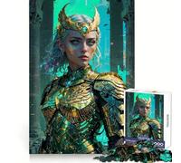 Aegis of Eternity︰ Athena's Divine Circuitry Teenagers 1000 Piece Jigsaw Puzzle Brain Teaser Bright Print Family Pastime Xmas Present (38x26cm)
