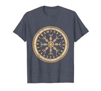 Aegishjalmur Helm of Awe T-Shirt, Men, Heather Blue, 3X-Large
