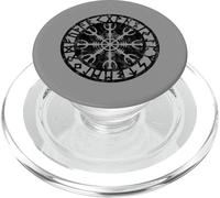Aegishjalmur Helm of Awe viking symbol protection rune PopSockets PopGrip for MagSafe