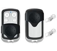 AegisKnetic 2pcs 433MHz Universal Automatic Gate Remote Control, Cloning Key Fob Copy Remote Opener for Electric Gates, Wireless Systems, Fixed & Learning Code Compatibility