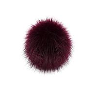 AEGJEGVD 10 CM Pom Poms Faux Fur Pom Poms for Hats DIY Knitting Pom Poms Hats Accessires with Press Button Plus Rubber Band Color Artificial Hair Ball Imitation UK Pom Poms