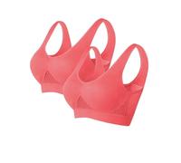 AEGJEGVD 5PC Women Sports Bra for Large Breasts Ultra-Thin Full Cup Yoga Bra Solid New Seamless Sports Style Crop Tops Vest Comfort Stretch Bras Shapewear Plus Size Bra S-6XL UK Clearance
