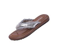 AEGJEGVD Flip Flops Women Round Toe Open Toe Flip Flops Summer Non-Slip Soft Soled Slippers Thicked Bottom Slippers Ladies PU Sliders for Shower Bathroom Pool Beach Indoor Outdoor 3.5-7.5