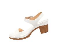 AEGJEGVD High-Heeled Sandals for Women UK Clearance,Ladies One-Strap Sequin Buckle Open Toe Flat Thick-Soled Wedge Heels Roman Sandals Slippers Platform Shoes Summer Non Slip Casual Slides Size 5-8.5