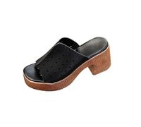 AEGJEGVD High Heels Sandals for Women UK Clearance,Ladies Solid Color Hollow Open Toe Roman Style Sandal 2025 Spring Summer Casual Beach Walking Slippers Lightweight Shoes Non-Slip Slides Size 3.5-7.5