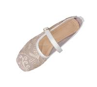 AEGJEGVD Loafers Women Lace Round-Toe Soft Soles Flat Mesh Loafers Spring Summer Comfortable Slip On Ladies Sequin Shoes Outdoor Dressy Work Business Casual School Shoes Size 3.5-7.5