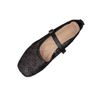 AEGJEGVD Loafers Women Lace Round-Toe Soft Soles Flat Mesh Loafers Spring Summer Comfortable Slip On Ladies Sequin Shoes Outdoor Dressy Work Business Casual School Shoes Size 3.5-7.5