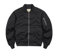 AEGJEGVD Mens Bomber Jackets Sale Clearance with Large Pockets Softshell Jackets Clearance Solid Long Sleeve Zipper Hoodless Outwear Outdoor Windproof Warm Casual Coats Fall Winter Work Jackets M-4XL