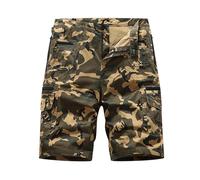 AEGJEGVD Mens Cargo Shorts Clearance Combat Camouflage Chino Shorts with Multi-Pocket Elasticated Waist Shorts Summer Classic Capri Shorts Stretch Comforty Work Sports Shorts Plus Size Shorts S-5XL