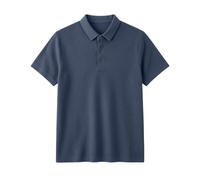 AEGJEGVD Mens Polos Shirts Short Sleeve Summer Stretchy Quick Dry Golf Polos Shirt,Men's Breeze Lightweight Breathable Collared Tops Casual Cool Tops for Holiday Vacation Office Business S-4XL A Blue