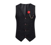 AEGJEGVD Mens Wedding Waistcoats UK Tweed Herringbone Single Breasted Suit Vest Business Formal Dress Sleeveless Retro V Neck Blazer Jacket Solid Color Waistcoat Classic Party Vest with Pocket
