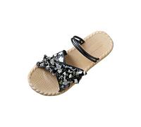 AEGJEGVD Sandals for Women Floral Flip Flops Clearance,Ladies Round Head Open Toed Slippers,Summer Comfortable Flat Sandal Casual Roman Beach Bohemia Shoes Walking Non-Slip Slides UK Size 5-7