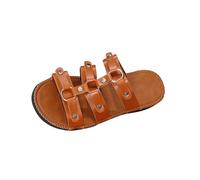 AEGJEGVD Sandals Sale Clearance Women Retro Beach Seaside Soft Bottom Flat Walking Sandals Ladies Summer Open-Toe Casual Slippers Outdoor Comfortable Soft-Soled Shoes Non Slip Slides UK Size 3.5-7.5
