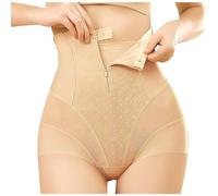 AEGJEGVD Tummy Control Body Shaper UK Clearance Ladies Lace High Waist Body Shaping Underwear Zipper Buckle Waist Underwear Hip Lifting Pants Seamless Shapewear Slimming Underwear M-3XL Today's Deals