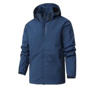 AEGJEGVD Waterproof Jackets Men Clearance Solid Full Zip Long Sleeve Detachable Hatwater Hooded Coats Outdoor Sunscreen Windproof Softshell Jackets Fall Winter Comforty Warm Oversized Coats L-5XL