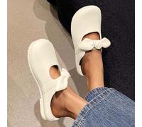 AEGJEGVD Women Sandals Clearance,Ladies Closed Toe Roman Flat Slippers,Spring Summer Soft Soled Thicked Sandal Shoes Comfy Casual Slippers Walking Non-Slip Slides UK Size 5-7