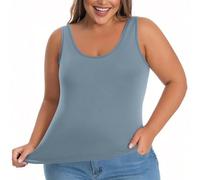 AEGJEGVD Women Tank Tops with Built in Bra UK Clearance,Ladies 2 in 1 Padded Wirefree Support Camisole Bras,Gym Running Fitness Yoga Sports Vests,Summer Bottom Underwear Plus Size Pajama Vest L-5XL