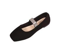 AEGJEGVD Womens Loafers Suede Bright Toe One-Foot Shallow Loafers Spring Summer Comfortable Plus Size Slip On Shoes Ladies Dressy Work Business Casual School Shoes Size 3.5-7.5