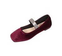 AEGJEGVD Womens Loafers Suede Bright Toe One-Foot Shallow Loafers Spring Summer Comfortable Plus Size Slip On Shoes Ladies Dressy Work Business Casual School Shoes Size 3.5-7.5