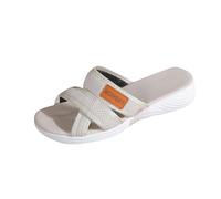 AEGJEGVD Womens Sandals Clearance,Ladies Mesh Round Head Thick Bottom Sandal 2025 Spring Summer Roman Casual Beach Shoes Walking Soft Soled Slippers Lightweight Non-Slip Slides Size 3-7.5