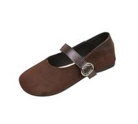 AEGJEGVD Womens Suede Loafers Shallow Mouth One-Foot Flat Bottom Moccasin Loafers Spring Summer Comfortable Plus Size Slip On Shoes Ladies Dressy Work Business Casual School Shoes Size 3.5-7.5