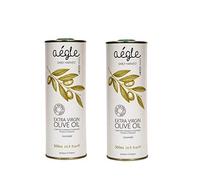 Aegle High in Polyphenols 415 mg/kg, Early Harvest - November 2024, Authentic Greek Extra Virgin Olive Oil, 100% Green Koroneiki, Cold Pressed, 500ml Tin (Pack of 2)