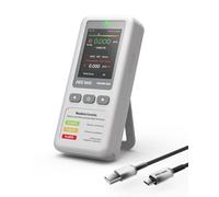 AEGTEST HOUND-1011 Portable Radon Detector for Home, Lightweight, High-Accuracy Sensor, 45-Day Monitoring, Easy-to-Use Radon Tester for Short- & Long-Term in pCi/L or Bq/m³, for Basement - White