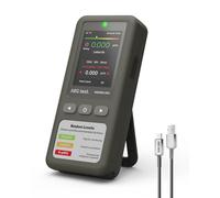 AEGTEST HOUND-1011 Portable Radon Detector for Home, Lightweight, High-Accuracy Sensor, 45-Day Monitoring, Easy-to-Use Radon Tester for Short- & Long-Term in pCi/L or Bq/m³, for Basement - Gray