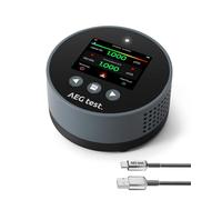 AEGTEST HOUND-1085 Portable Radon Detector, Long-Term Radon Monitoring for Home, Audible & Visual Alarms, Rechargeable, TFT Color LCD Screen, pCi/L or Bq/m³ - Blue